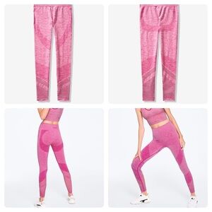 Victoria’s Secret PINK hot pink seamless athletic leggings high waist XS